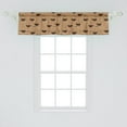 thumbnail image 2 of Ambesonne Kitchen Window Valance, Coffee Cups Espresso, 54" X 12", Chocolate Pale Brown, 2 of 3