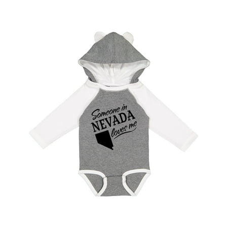 

Inktastic Someone in Nevada Loves Me Gift Baby Boy or Baby Girl Long Sleeve Bodysuit