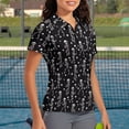 thumbnail image 3 of Whosucclay Skeleton Golfer Athletic Tops, Quick Dry Lightweight Soft Polo Shirts for Golf Fishing Tennis Elastic Size Medium, 3 of 10