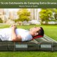 thumbnail image 4 of Inflable Colchoneta Camping Individual, 14CM Ultra-Thick Colchoneta Dormidos con Bomba de Pie Incorporada, Colchon autohinchable para Acampar Mochileros Senderismo Tiendas Viajes, Azul, 4 of 9