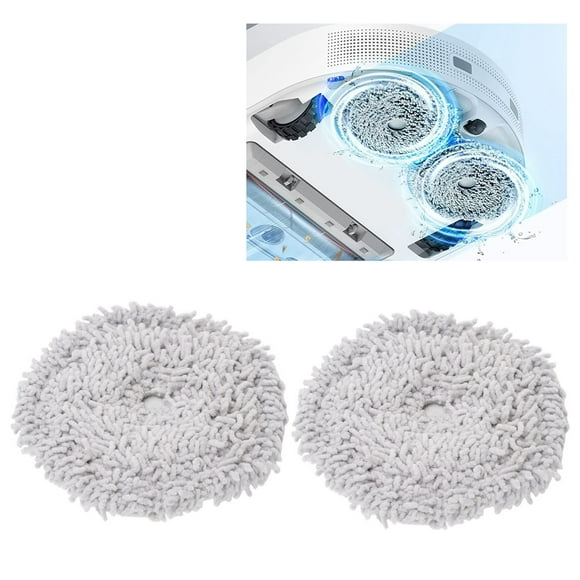Sweeper Mop Pads, Sweeper Cleaning Mop Tela 2 Piezas de Reemplazo de Fibra de Abdominales Para Dormitorio