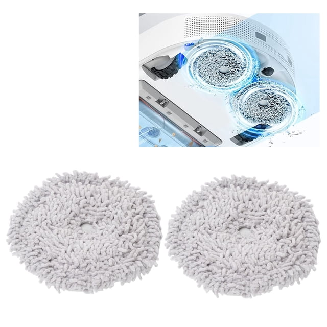 Sweeper Mop Pads, Sweeper Cleaning Mop Tela 2 Piezas de Reemplazo de Fibra de Abdominales Para Dormitorio