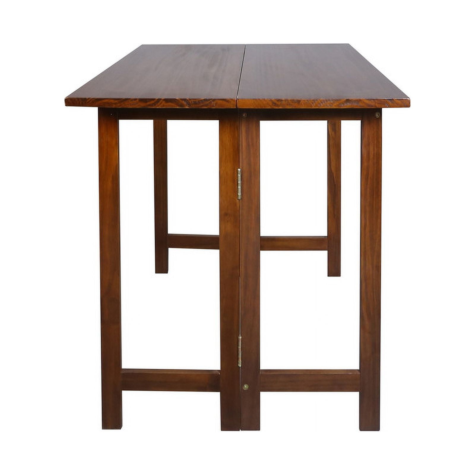 Casual Home 28 Inches Folding Dining Table, Warm Brown