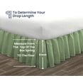 thumbnail image 5 of SGI Bedding 11 Inch Ruffled Bed Skirt | Microfiber Bed Skirt | Fade Resistant, Wrinkle Free, Anti-static, Decorative, Extra Storage Space, Clutter-Free |California King, Moss, 5 of 8