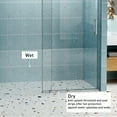 thumbnail image 5 of 56" - 60" W x 76" H Frameless Soft-closing Single Sliding Shower Door, 1/4" (6mm) Tempered Glass with Explosion-proof Coating via Express Delivery, Chrome 24D01-60CHX, 5 of 9