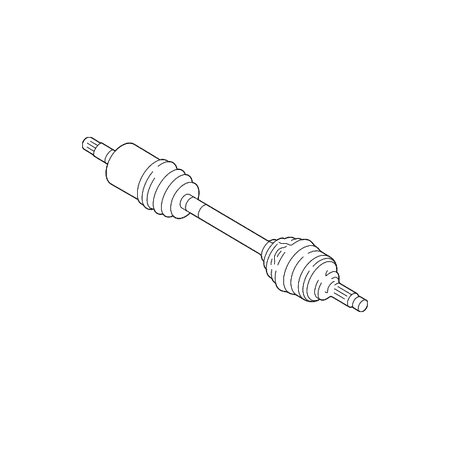 Genuine OE Kia Axle Assembly - 1K30F-2560XA