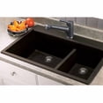 thumbnail image 4 of Transolid Radius 33'' L x 22'' W Granite Double offset Drop-in Kitchen Sink, 4 of 5