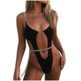 thumbnail image 2 of Trajes de baño para mujer, trajes de baño para mujer, bikini cómodo de moda para mujer, traje de baño de color liso para mujer, bikinis, traje de baño de nailon para mujer, 2 of 6