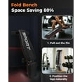 thumbnail image 3 of Adjustable Weight Bench for Home Gym, 5-Levels Versatile Foldable Bench for Full Body Workout Strength Training, 660LBS Incline Decline Bench with Quick Folding& Fast Adjustment, 3 of 7