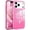 Hot Pink, variant on Magnetic for iPhone 17 Case, Clear Crystal Glitter Bling iPhone17 Phone Case [Compatible with MagSafe], Shockproof Sparkly Cute Women Girl Cover for iPhone 17 6.3", Lavender Purple Glitter