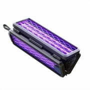 مضرب Flowtron Bug Zapper مع ضوء الأشعة فوق البنفسجية، قاتل حشرات محمول قابل لإعادة الشحن، تغطية 2100 قدم مربع