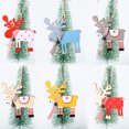 thumbnail image 2 of Gibobby Colgante de con estampado navideño, adornos para árboles de Navidad, comercial para el, decoración de ambiente(Azul), 2 of 5