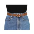 thumbnail image 4 of INSPIRE CHIC Women's Belts O Ring Metal Buckle Plus Size Thin Nonporous Waist Belt, 4 of 4
