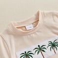 thumbnail image 5 of JUMEYU Baby Boy Outfits Newborn Summer Toddler Baby Boy Outfit Short Sleeve Embroidery Tshirt with Plaid Shorts Summer Clothes 0 6 Months (White,0-6 Months), 5 of 8