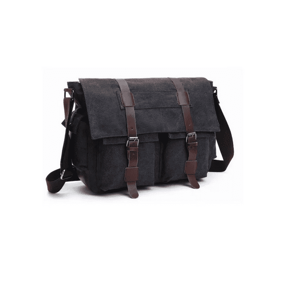 Bandolera Hombre Bolsa De Mensajero De Lona Militar