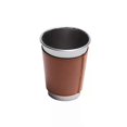 thumbnail image 2 of Juego de 4 vasos de viaje para acampar al aire libre, de 10 a 16 oz, de acero inoxidable, con estuche de cuero, vasos para beber, vasos de cerveza, vasos para bebidas frías, 400 ml, 2 of 5