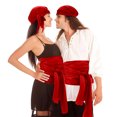 thumbnail image 5 of Pirate Accessories Women Men - Pirate Bandana Head Scarf Hat Belt Sash for Carnival Renaissance Themed Role Playing(Red,33 Inch), 5 of 6