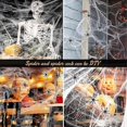 thumbnail image 4 of Scary Ghosts And Spider Webs For Halloween - Hanging Skeleton Ghost With 60g Spider Web, Fake Spiders, 20 Pieces | Hanging Grim Reaper Decorations | H, 4 of 4