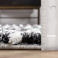 thumbnail image 6 of nuLOOM Orchid Treaded Striped Shag Area Rug, 7' 10" x 10', Black And White, 6 of 9