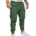 thumbnail image 2 of One opening Men's Relaxed Fit Cargo Pants Big and Tall Classic Joggers Work Trousers with Pockets, 2 of 5