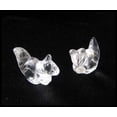 thumbnail image 2 of Charming 2 Quartz Carved Squirrel Animal Beads | 22x15x10mm | Clear | 2 Beads, 2 of 6