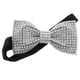thumbnail image 1 of Pajaritas con brillantes diamantes de imitación para hombre, preatadas con lentejuelas y largo ajustable para bodas, fiestas y eventos formales, color plateado, 1 of 8