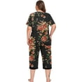 Anjue Women's Plus Size Pajama Set - Button Front Short Sleeve Sleepwear, Bamboo Viscose Lounge Set (A-Nude, M)