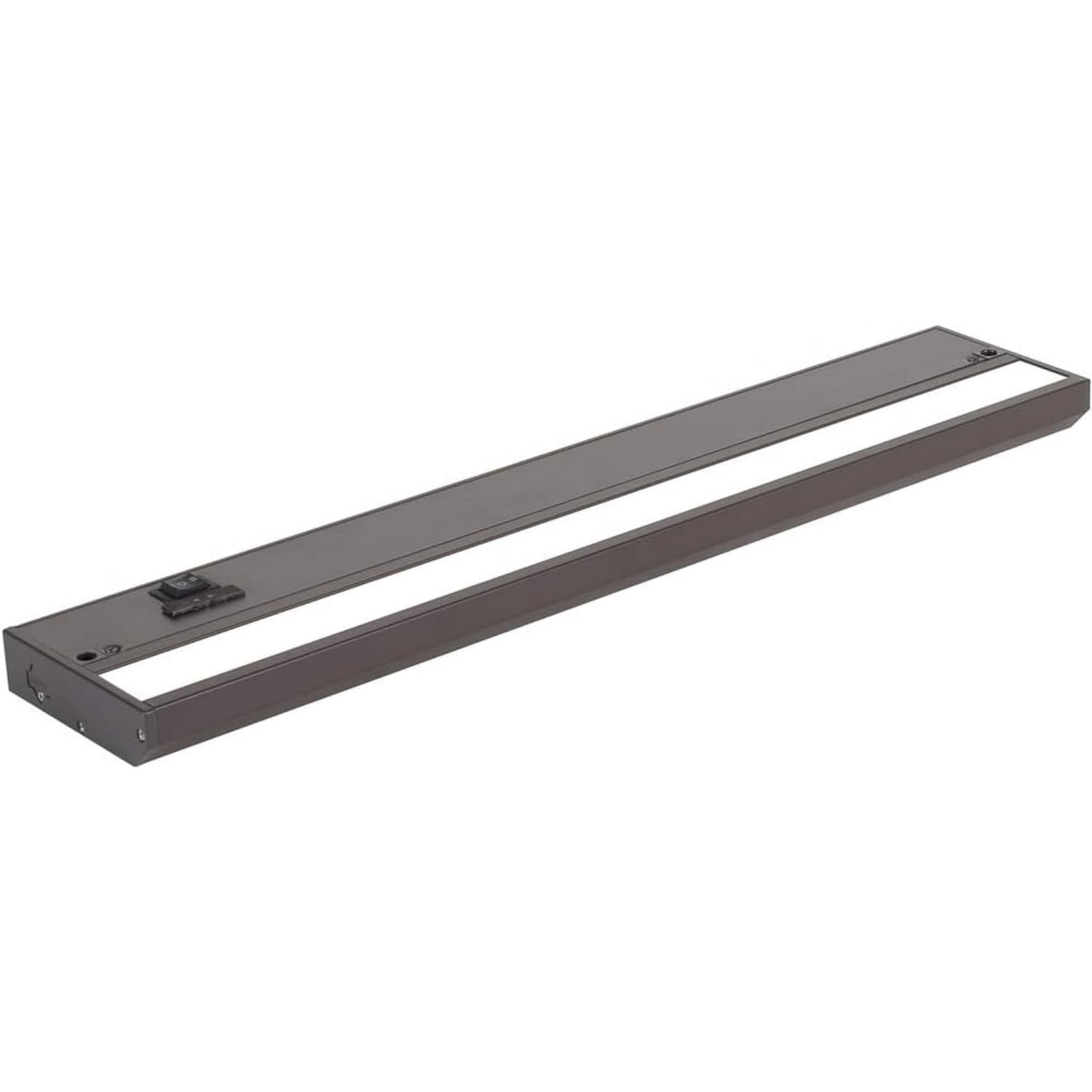 LED Under Cabinet Lighting Hardwired - 3CCT 18 Inch Bronze Finish - Undercabinet Lights for Kitchen - Linkable Undercounter Dimmable Plug in Light or Hard Wired - Under Counter Fixture Direct Wire