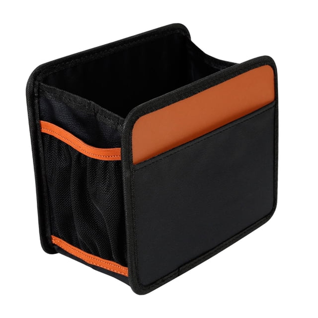 Organizador de cubos de basura para coche, fácil instalación, Mini cubo de basura portátil ajustable, accesorios para Interior de coche y oficina Macarena Bote de basura para auto