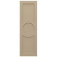 thumbnail image 3 of Ekena Millwork 12"W x 30"H EnduraCore Composite Center Circle Arts & Crafts Shutters, Primed (Per Pair - Hardware Not Included), 3 of 5
