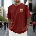 thumbnail image 2 of JAJAHO Mens Hawaiian T Shirt Summer Short Sleeve Casual Tropical Graphic Tee Loose Fit Crew Neck Vacation Shirts Trendy Tops, 2 of 4