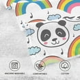 thumbnail image 3 of Cute Pandas and Rainbows Cotton Face Towels Absorbent Hand Towel Soft Bathroom Towel for Kitchen Hotel Decoration, 3 of 7