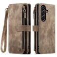 thumbnail image 2 of CaseMe Case for Samsung Galaxy A37 5G Wallet Case for Women Men, Fashion Durable PU Leather Magnetic Flip Lanyard Strap Wristlet Zipper Card Holder Wallet Phone Case for Samsung Galaxy A37 5G 6.7", 2 of 9