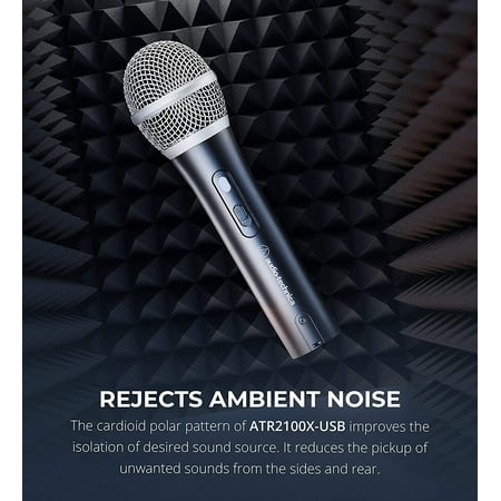 Cloud Microphones CL-1 Cloudlifter Mic Activator with ATR2100X-USB Mic & Blucoil Pop Filter