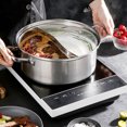 thumbnail image 4 of CRAFTHROU Olla De Hotpot Doble Asa Cocina Multifuncional Acero Inoxidable Plateada, 4 of 8
