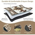 thumbnail image 3 of Aztec Picnic Blankets Waterproof Foldable Picnic Blanket 80"x 80" Picnic Mat 3-Layer Thicking Outdoor Picnic Blanket Sandproof Lightweight Beach Picnic Blanket with Strap Machine Washable, 3 of 6