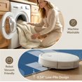 thumbnail image 5 of ODIKA 9'x12' Blue Abstract Geometric Contemporary Washable Area Rug Modern Layered Shapes With Dotted Accents Hand for Dining Room, Basement, Large Office, Non-Slip Chair-Friendly, 5 of 7