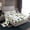 White Green, variant on Homewish Multicolor Beetle Queen Sheet Set,Rustic Bug Black Red Green,Luxury Decor For Boys,4-Piece