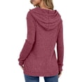 thumbnail image 4 of MOSHU Loose Hoodies for Women Casual Fall Tops Long Sleeve Womens Sweatshirts Pullover Fashion Shirts with Pocket, 4 of 8
