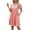 Pink, variant on BUIgtTklOP Women's Short Sleeved Solid Color Loose Fitting T-shirt Round Neck Pajama Dress
