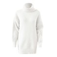 thumbnail image 3 of Women's Oversized Turtleneck Sweater Long Batwing Sleeve Ribbed Knit Pullover Fall Winter Fashion Plus Size Tunic Top, 3 of 3