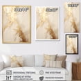 thumbnail image 4 of Designart "Marble Lightning In Beige And Gold IV" Abstract Shapes Floater Framed Wall Decor, 4 of 5