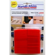 Handi-Shim HS116100RD Plastic Construction Shims/Spacers, 100 Pack, 1/16-Inch, Red