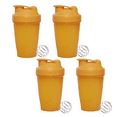 thumbnail image 1 of [Paquete de 4] Botella mezcladora de 20 oz con bola batidora de alambre, incluye vaso mezclador para mezclas de proteínas Ormromra CPB-US-YYM695-4, 1 of 5