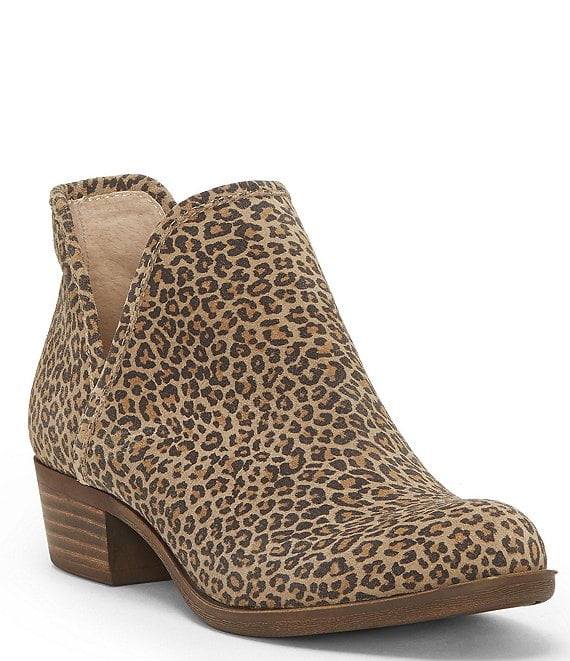block heel leopard booties