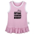 thumbnail image 1 of Future Farming Buddy Funny Dresses For Baby, Newborn Babies Skirts, Infant Princess Dress, 0-24M Kids Graphic Clothes (Pink Sleeveless Dresses, 6-12 Months), 1 of 4