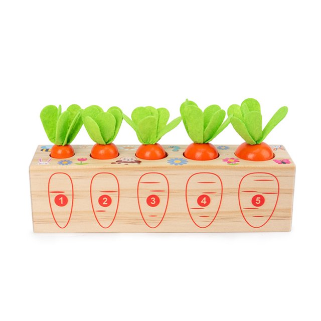 Jeu de Société Interactif d'Apprentissage des Maths avec Carottes de Dessin Animé pour Enfants, Éducation Précoce