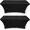 Black, variant on White Classic Stretch Spandex Table Covers 6FT, Pack of 2 Fitted Tablecloths for Rectangle Tables, Stretchy Wrinkle Resistant Folding Table Cover, White