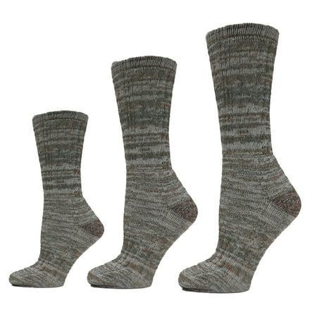 Gilbin's Women's Merino Wool Blend Socks, 3 Pairs (9-11, Camo)