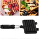 thumbnail image 2 of Máquina para hacer gofres, sartén antiadherente de doble cara para el hogar, molde portátil para hornear gofres para acampar, utensilios de cocina para tostadora de sándwiches, desayuno, 2 of 5